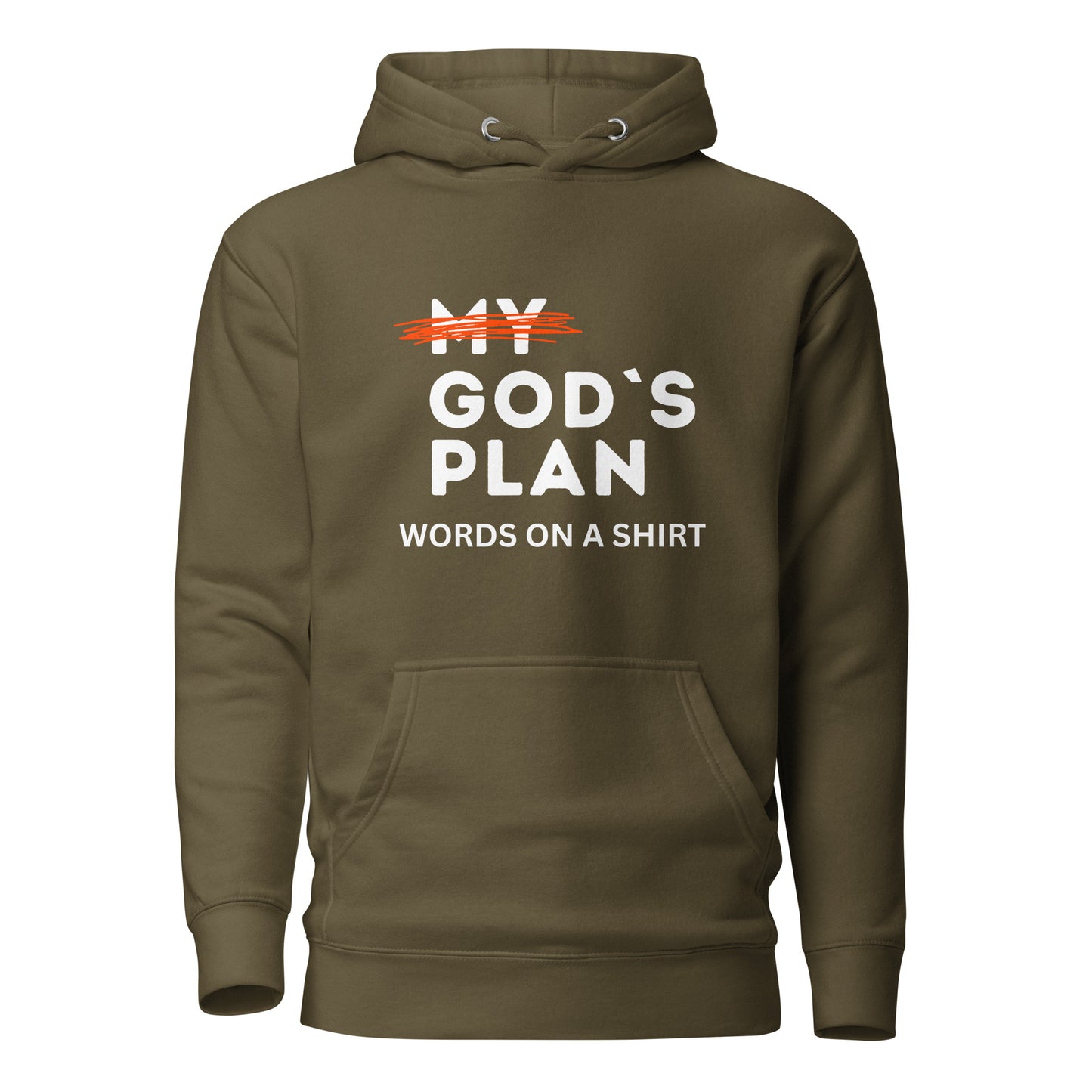 Feeling fierce? This premium hoodie boasts soft cotton, a snug hood, drawstrings, and a handy front pocket. Elevate your style with the ultimate cozy and stylish God's Plan hoodie.