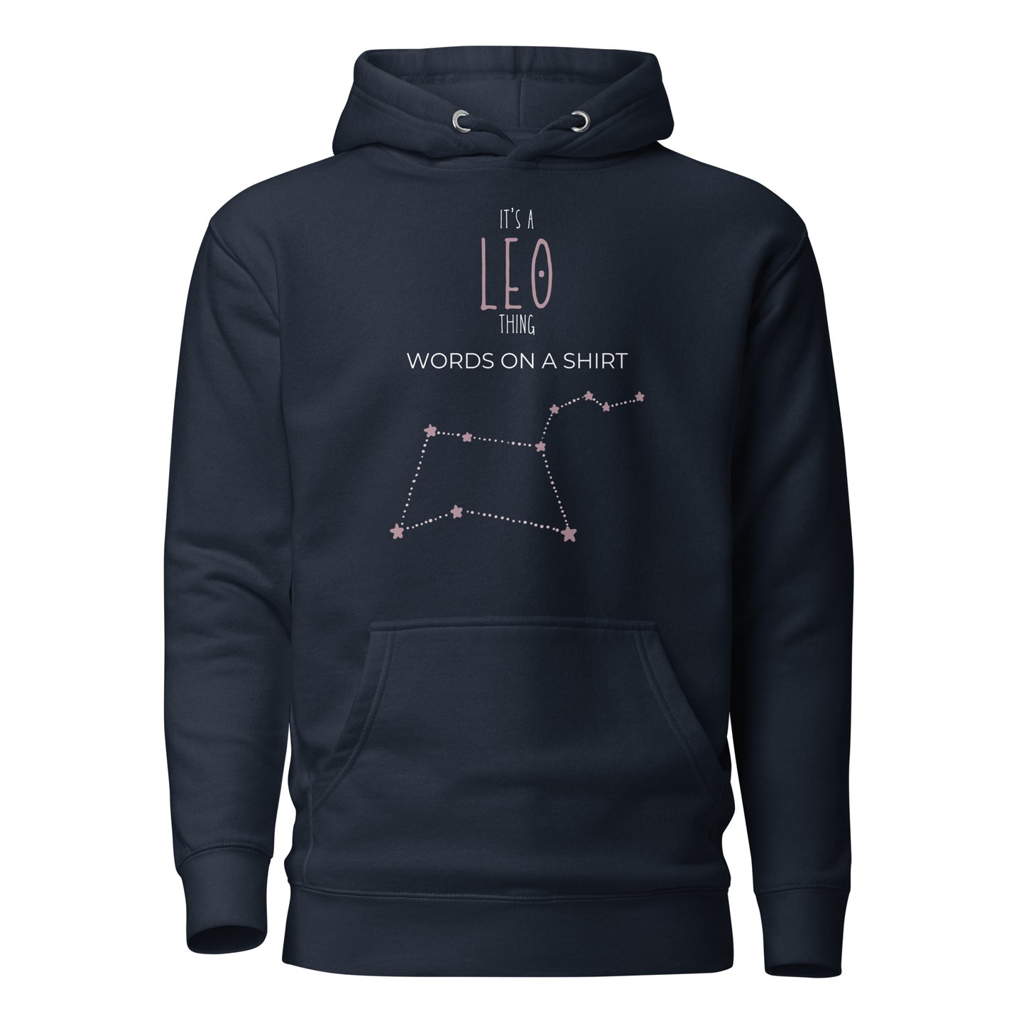 Get ready to slay with this premium hoodie! Made with high-quality cotton, a comfy hood, matching drawstrings, and a front pocket. Upgrade your style with this dope hoodie that's Leo-approved!
