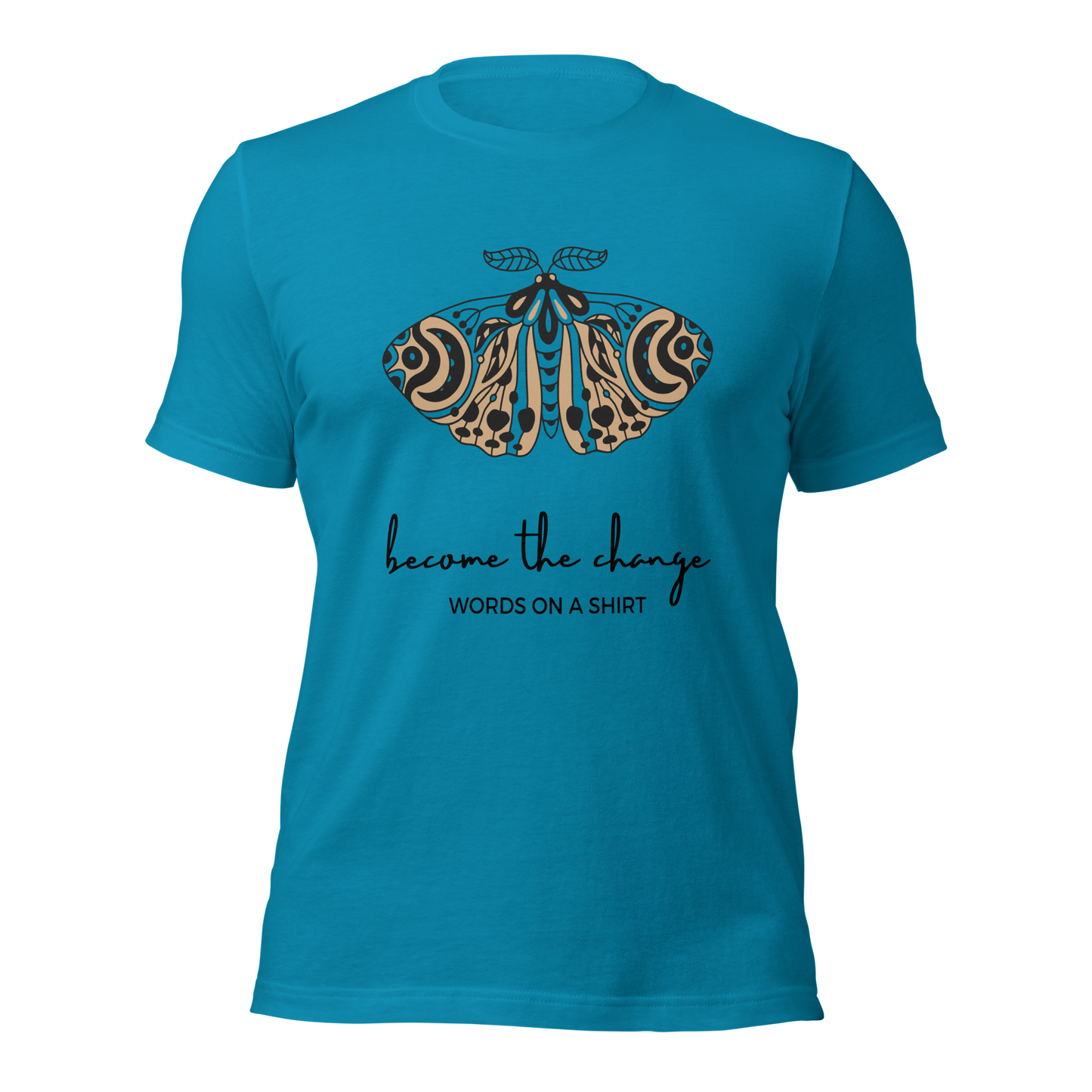 T-shirts galore, but this one's a real keeper. Soft, airy, with just the right amount of give. What else do we need to say? You'll find it in our "Become The Change" collection.
