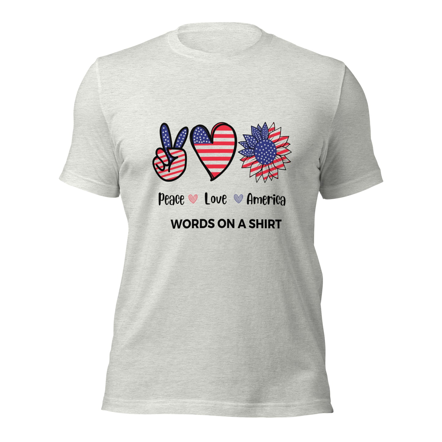 Unisex T-Shirt-Peace Love America