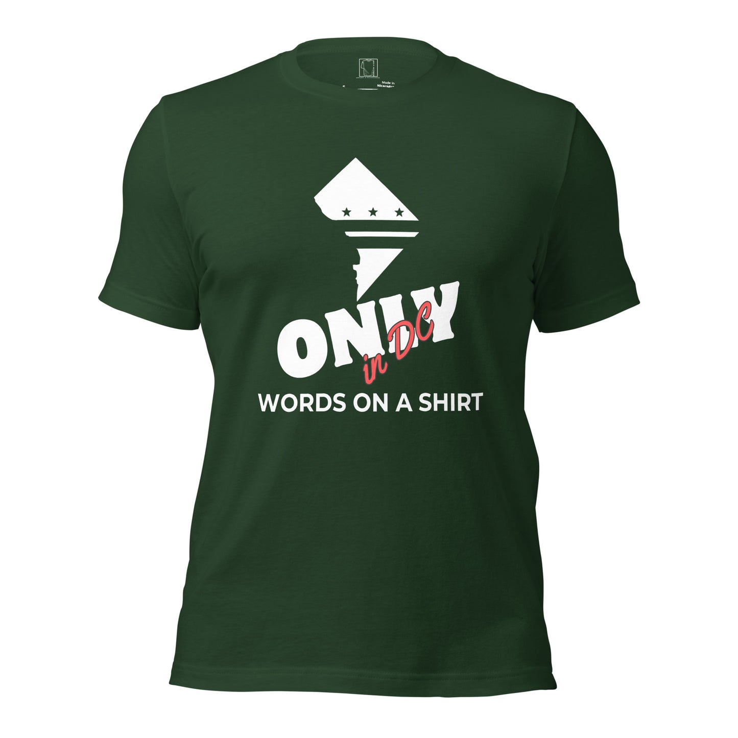 This unisex tee is the real deal - 100% cotton, pre-shrunk fabric and a superior fit. Plus, it's double-checked for side-seamed construction. Don't miss out, Only In DC!