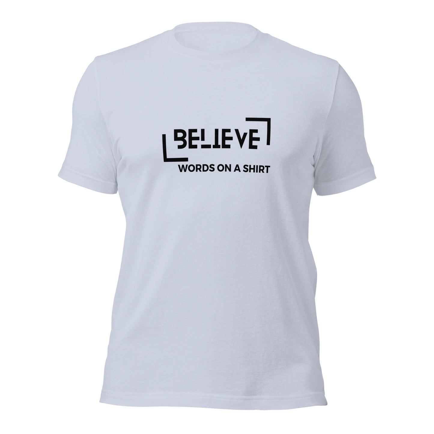 T-shirts are a dime a dozen, but this one stands out from the pack. It’s super soft, breathable, and has just the right amount of stretch. Need we say more? Believe!