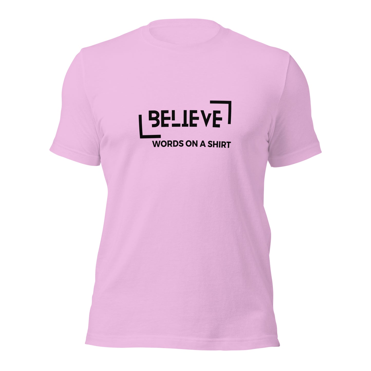 T-shirts are a dime a dozen, but this one stands out from the pack. It’s super soft, breathable, and has just the right amount of stretch. Need we say more? Believe!