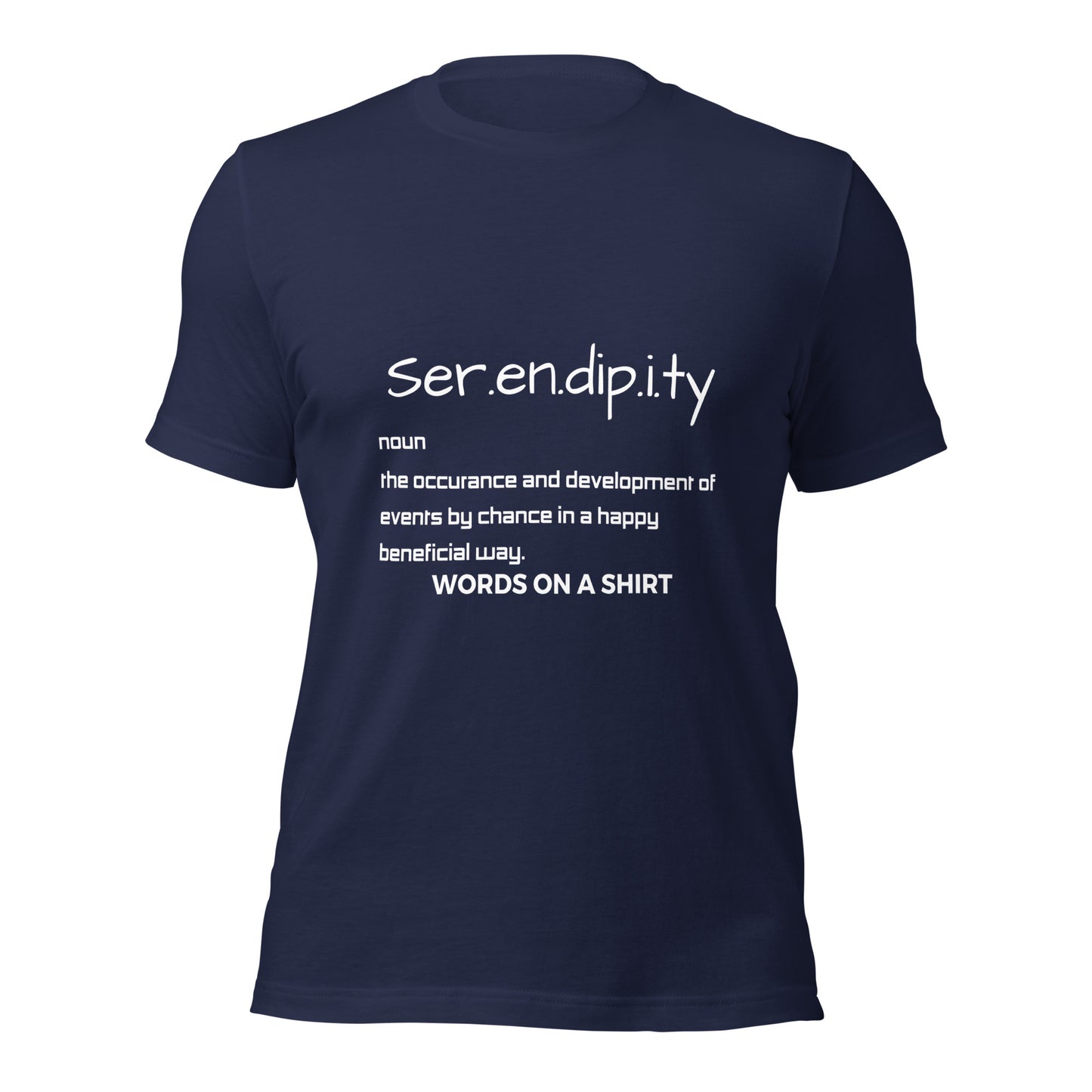 Why settle for anything less than the perfect tee? Our 100% cotton shirt is pre-shrunk and has side-seamed construction for the best fit ever. Sounds like serendipity, doesn't it?