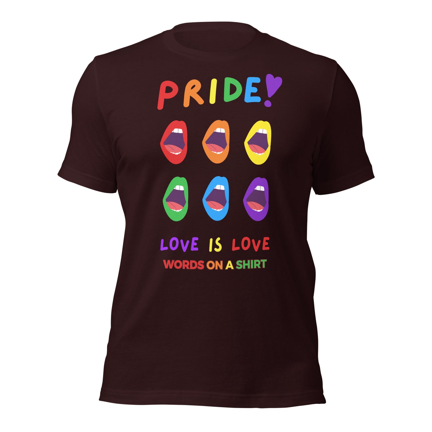 T-shirts may seem like a dime a dozen, but this one definitely stands out. It's ultra soft, breathable, and has the perfect amount of stretch. But let's not forget the most important detail... Love Is Love!
