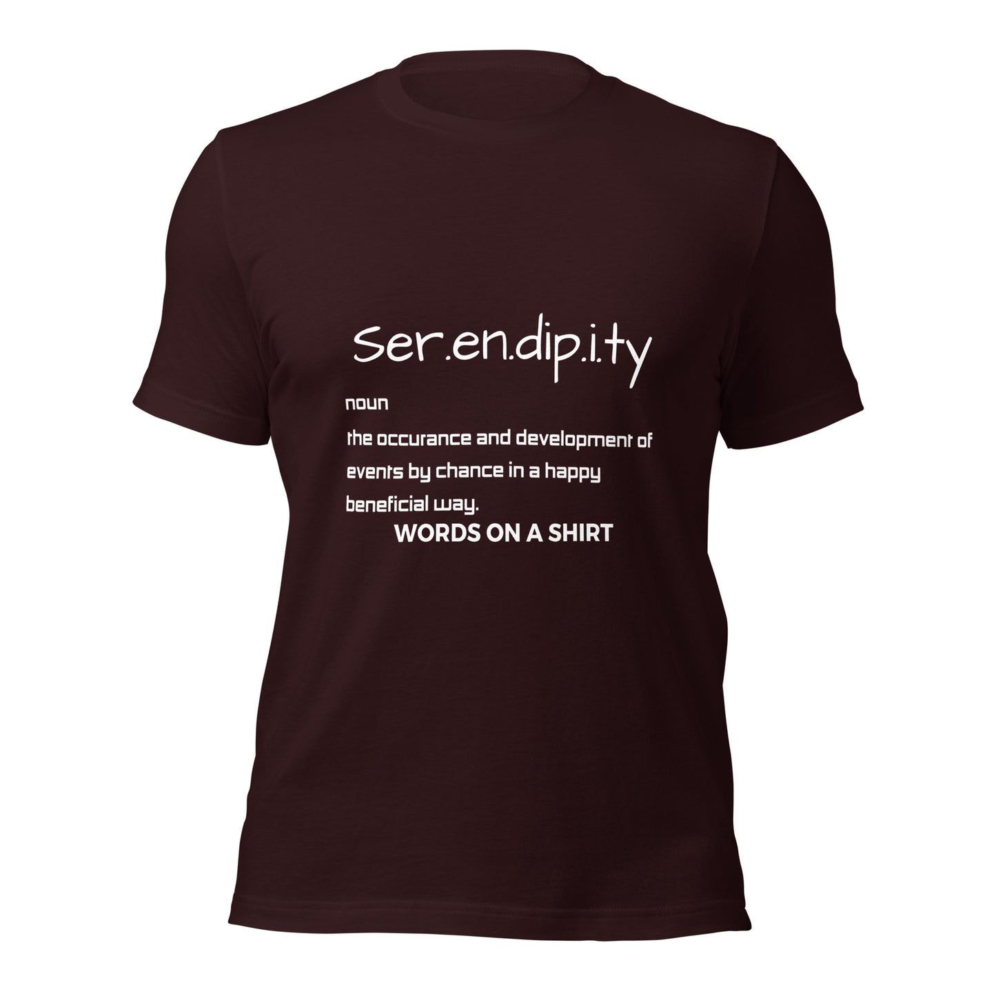 Why settle for anything less than the perfect tee? Our 100% cotton shirt is pre-shrunk and has side-seamed construction for the best fit ever. Sounds like serendipity, doesn't it?