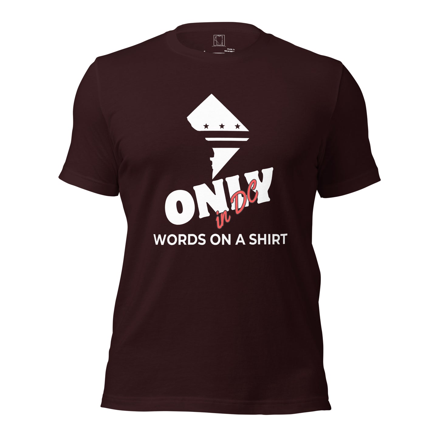 This unisex tee is the real deal - 100% cotton, pre-shrunk fabric and a superior fit. Plus, it's double-checked for side-seamed construction. Don't miss out, Only In DC!