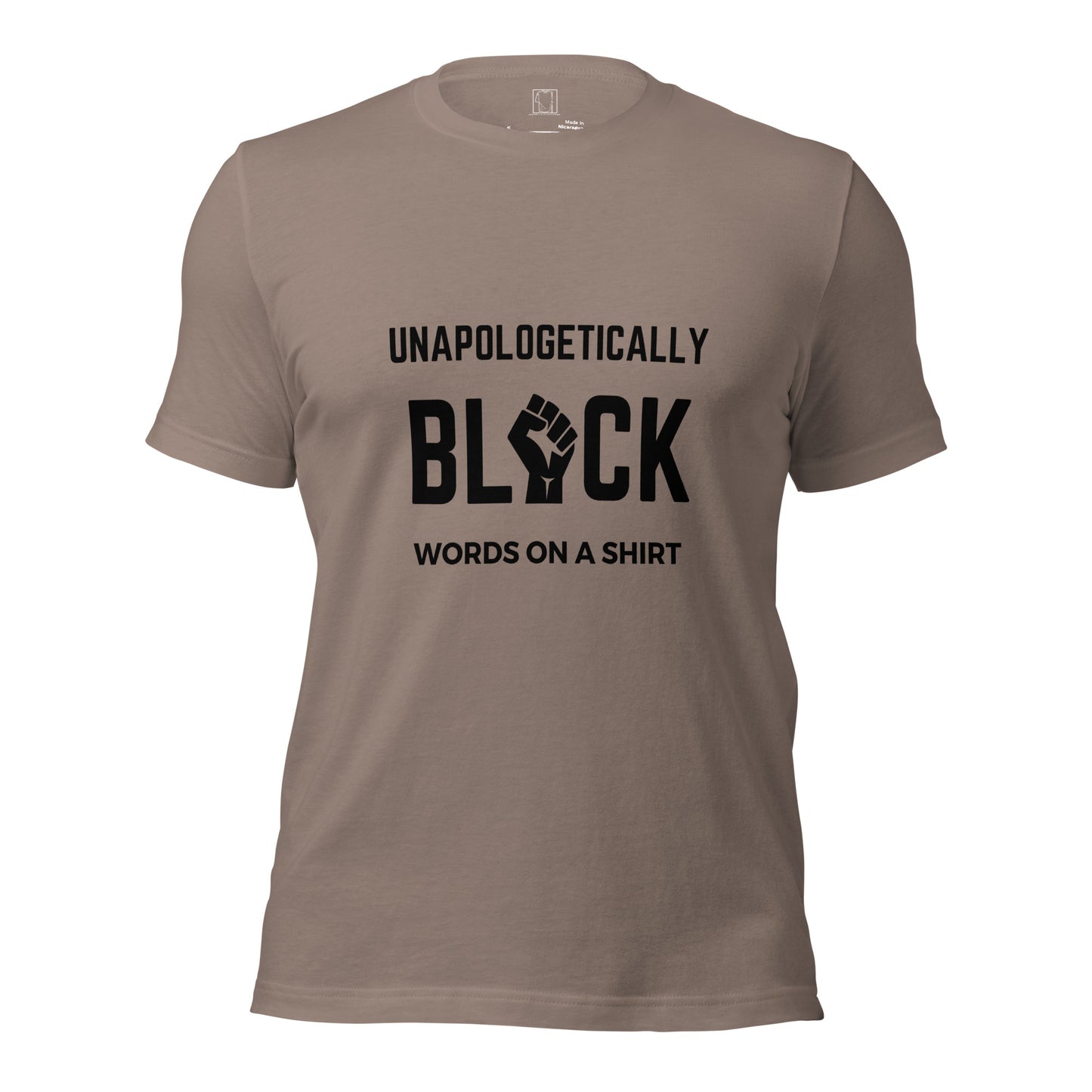 Prepare to be blown away by our unbeatable offer: a 100% cotton tee that will exceed your expectations. Say goodbye to shrinking and hello to impeccable side-seamed construction, all while rocking the best look ever. Get ready, because we are proud to be Unapologetically Black!