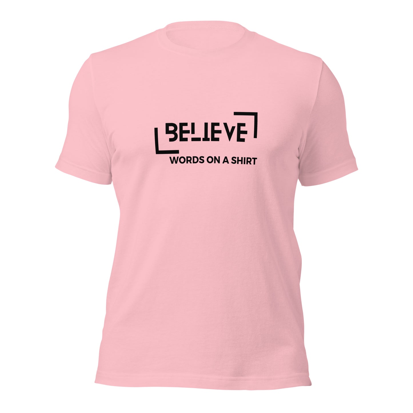 T-shirts are a dime a dozen, but this one stands out from the pack. It’s super soft, breathable, and has just the right amount of stretch. Need we say more? Believe!