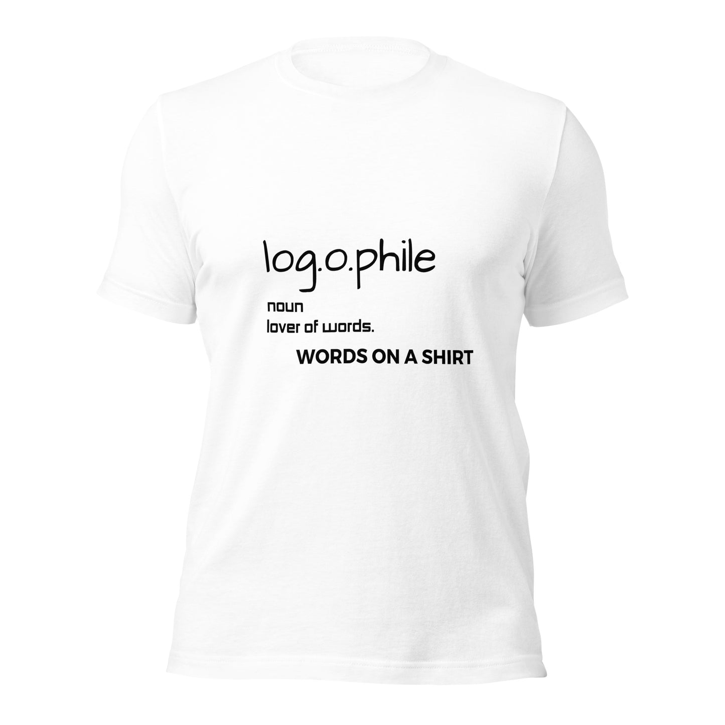 We’re gonna make you an offer you can’t refuse: the best 100% cotton tee you’ve ever tried. Pre-shrunk fabric? Check. Side-seamed construction? Check. Best fit ever? Double check. Logophile Defined