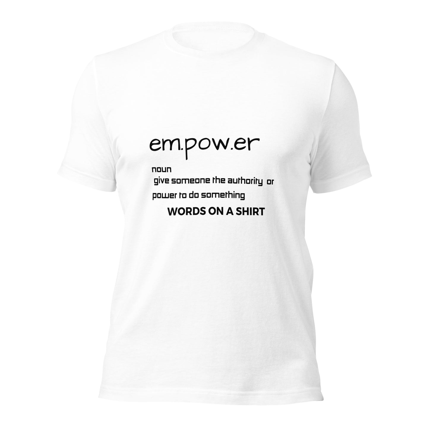 Experience our premium 100% cotton t-shirt with pre-shrunk comfort and side-seamed precision that'll give you the perfect fit. Conquer with Empower Defined!