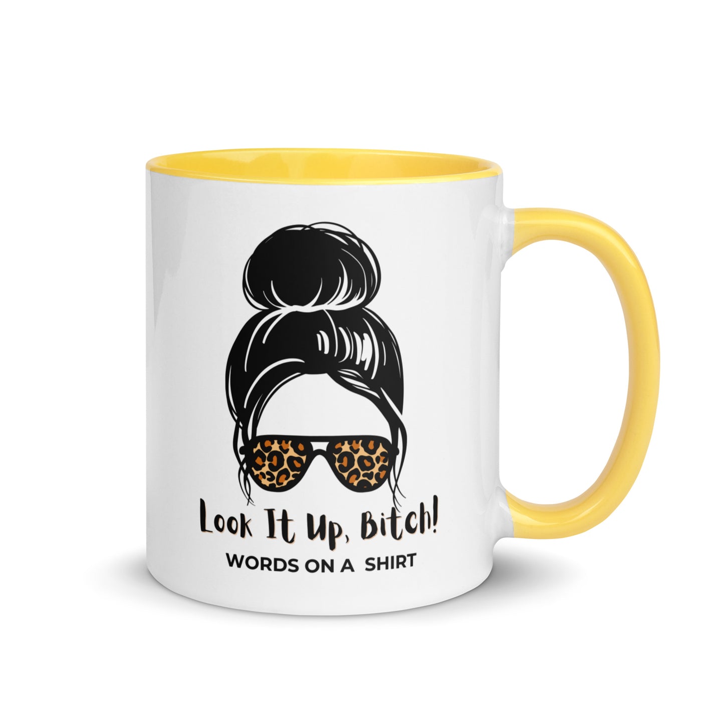 Jazz up your morning coffee or tea routine with a pop of color! These ceramic mugs not only boast a stunning design, but also feature a bright rim, handle, and interior, bringing a touch of pizzazz to your mug collection. Look It Up, Bitch!