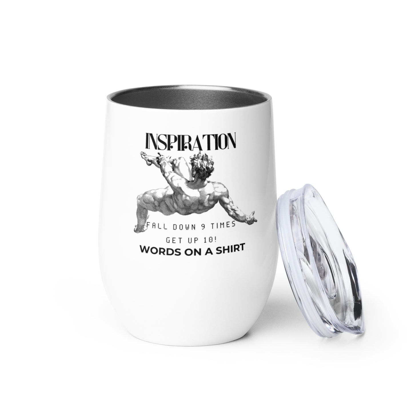 Wine Tumbler-Fall Down 9 Times