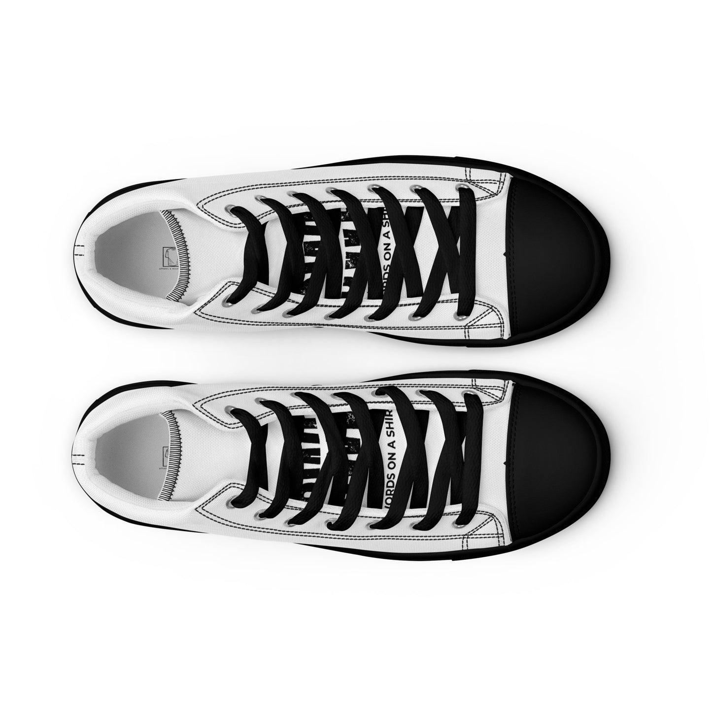 Slip on these canvas high-top sneakers and feel the power! Not only are they fashionable, but they also provide comfort for your feet. With the iconic quote "You Had The Power All Along My Dear" from the Wizard of Oz printed on the sneaker, you'll stand out in style and wit.
