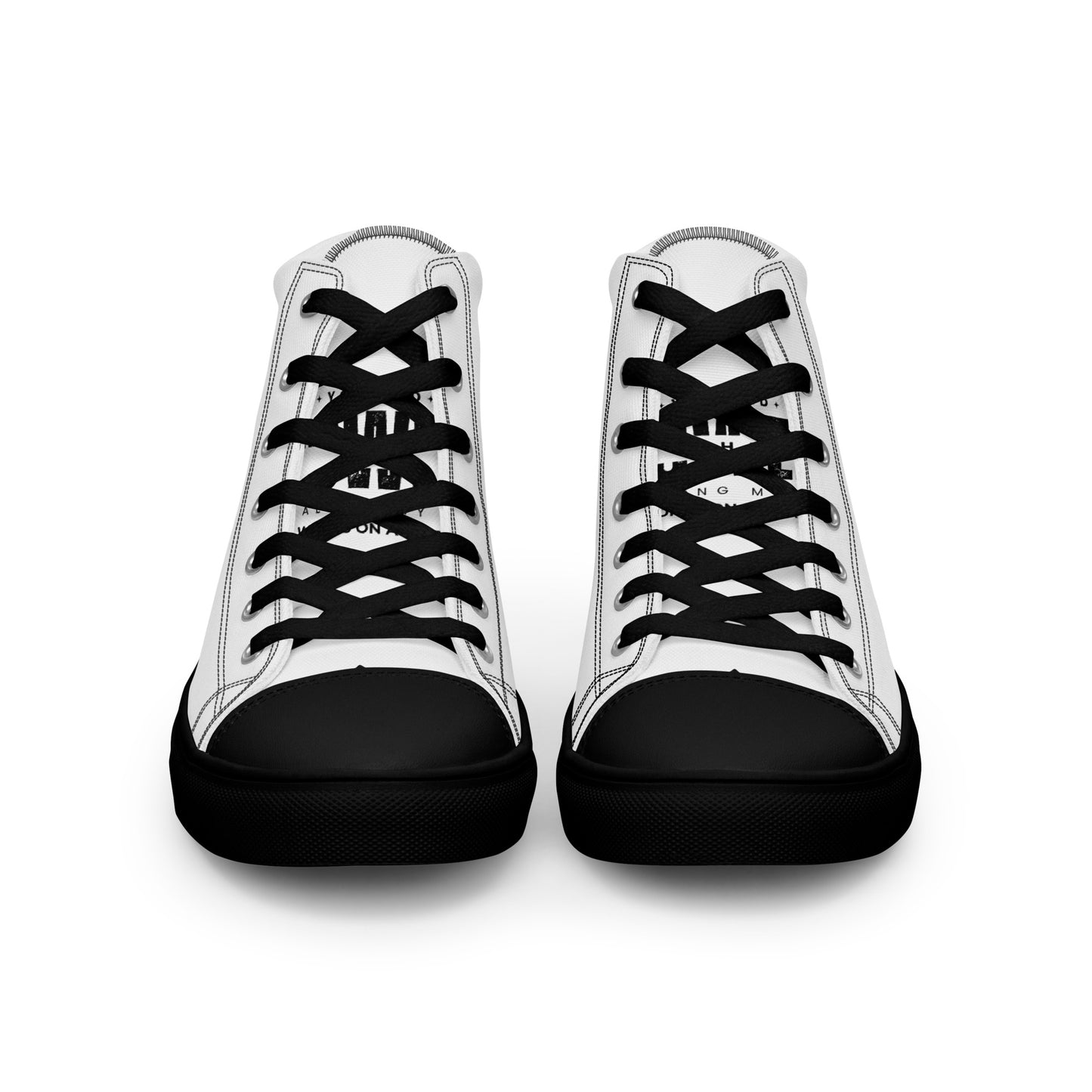 Slip on these canvas high-top sneakers and feel the power! Not only are they fashionable, but they also provide comfort for your feet. With the iconic quote "You Had The Power All Along My Dear" from the Wizard of Oz printed on the sneaker, you'll stand out in style and wit.