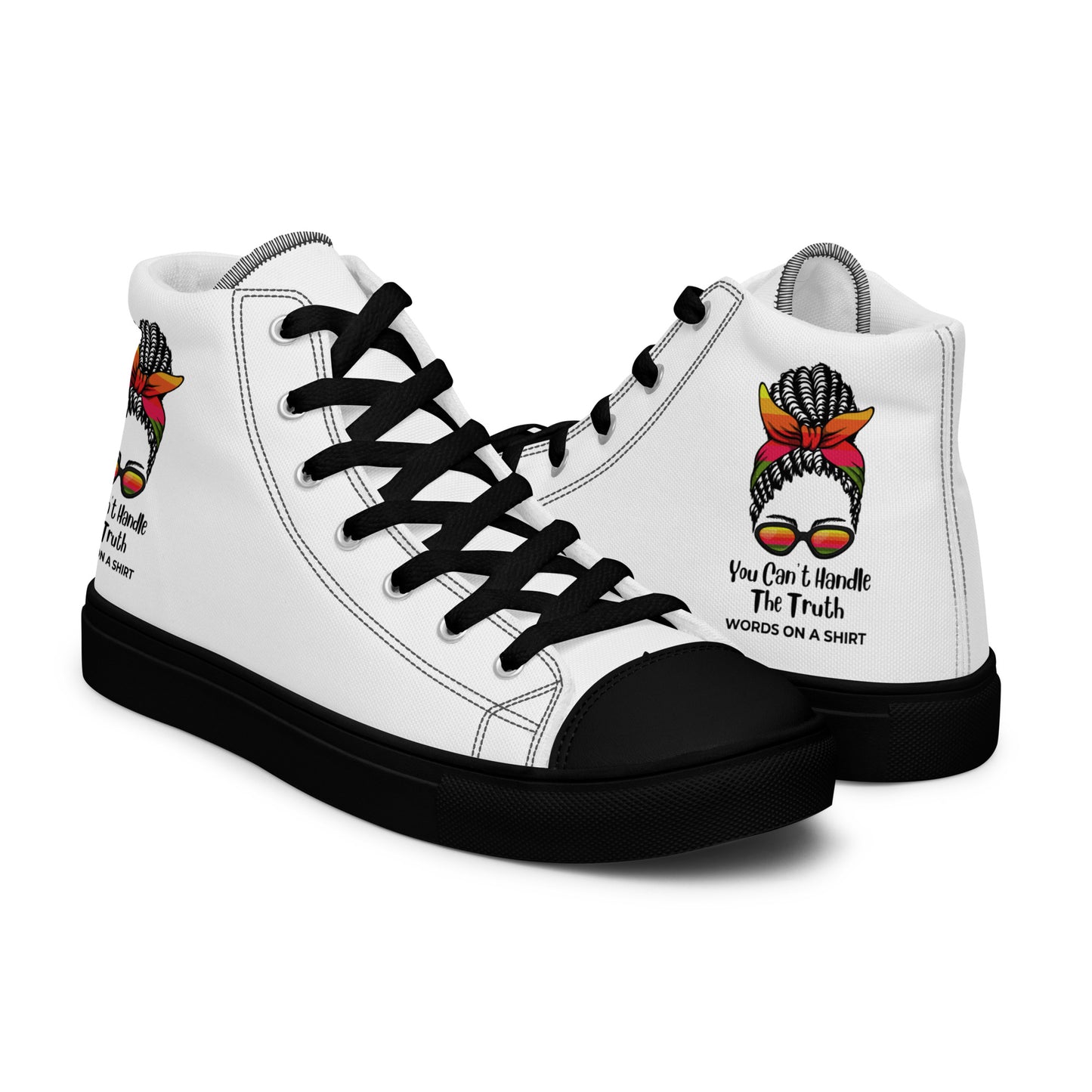 Women’s High Top Canvas Sneaker- You Can't Handle The Truth