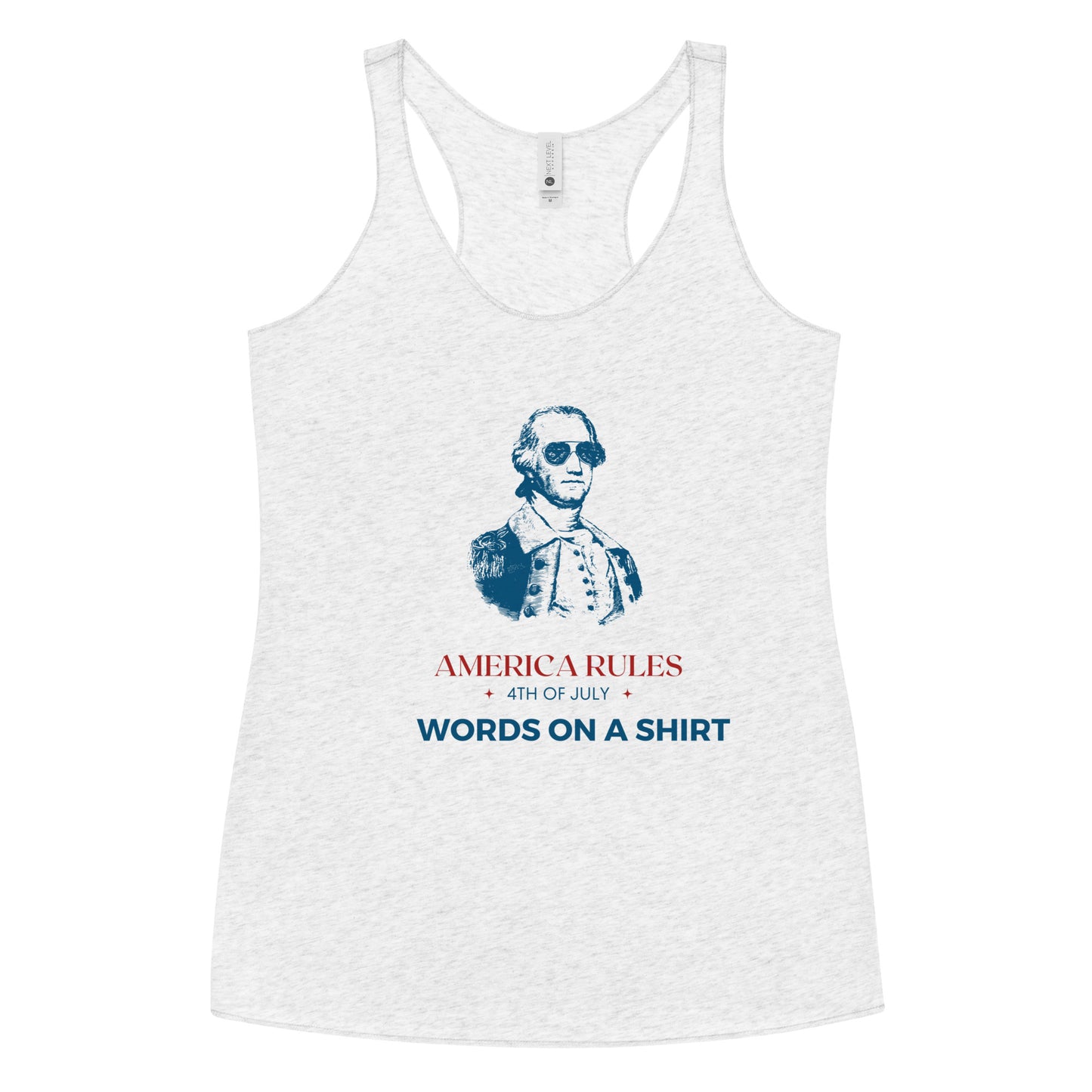 Women's Racerback Tank-America Rules