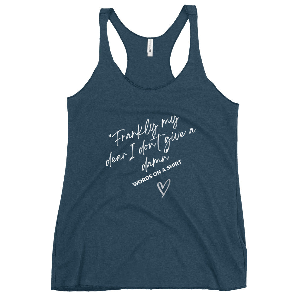 Women's Racerback Tank-Frankly My Dear