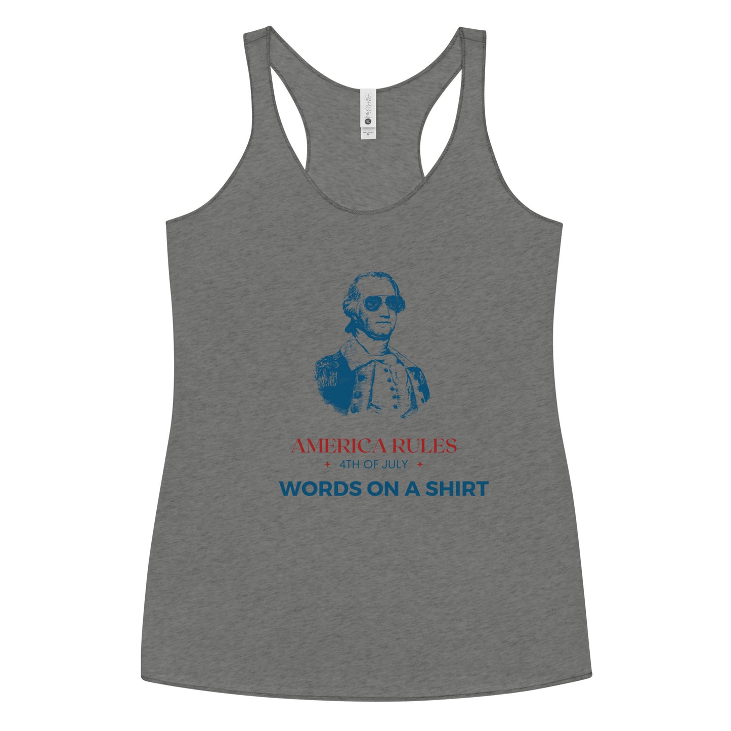 Women's Racerback Tank-America Rules