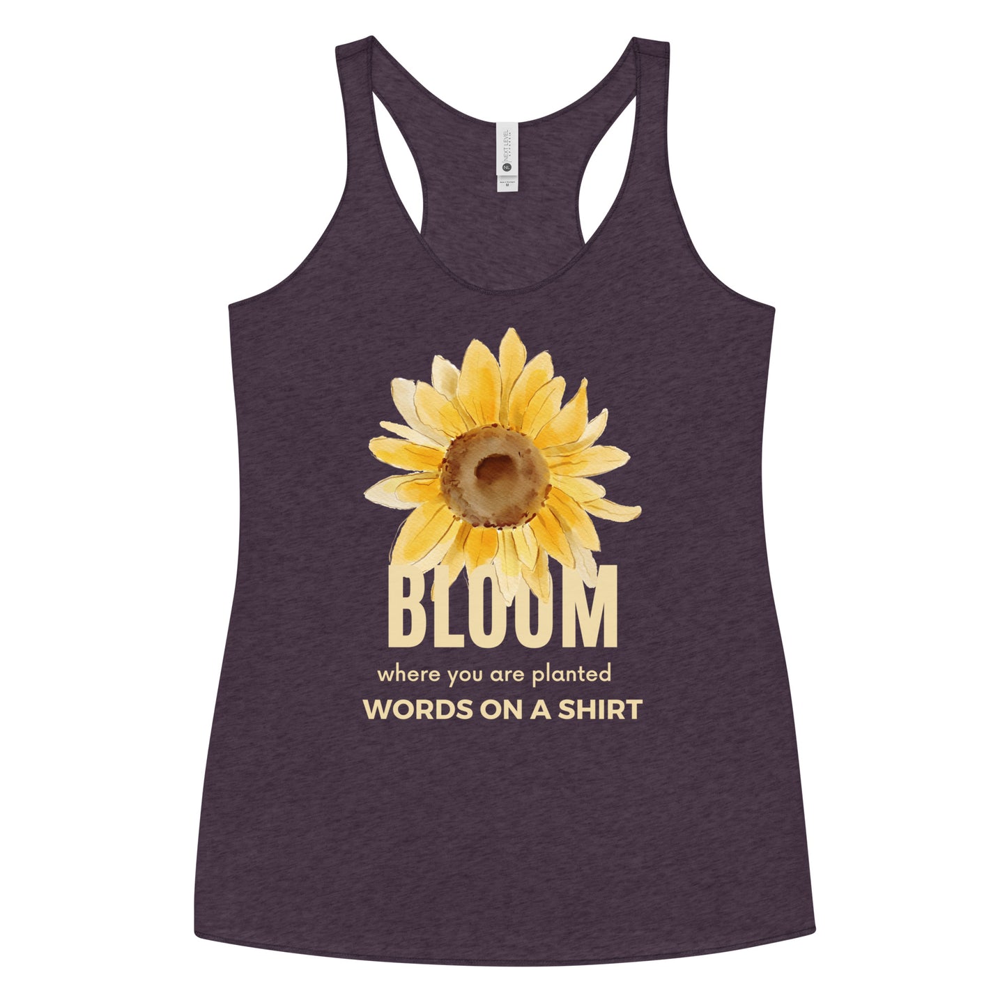 Shine brightly in this slim-fitting, super soft tank! Raw edge seams bring a touch of attitude, while the flattering cut encourages you to take a chance and Bloom Where You Are Planted!