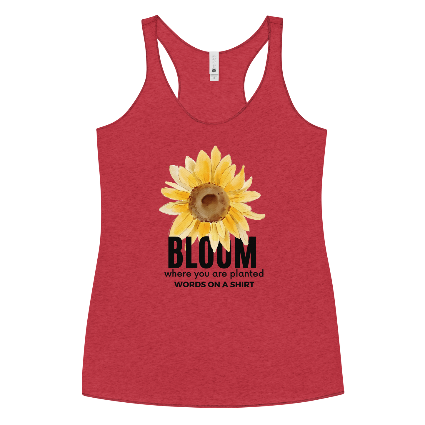 Shine brightly in this slim-fitting, super soft tank! Raw edge seams bring a touch of attitude, while the flattering cut encourages you to take a chance and Bloom Where You Are Planted!