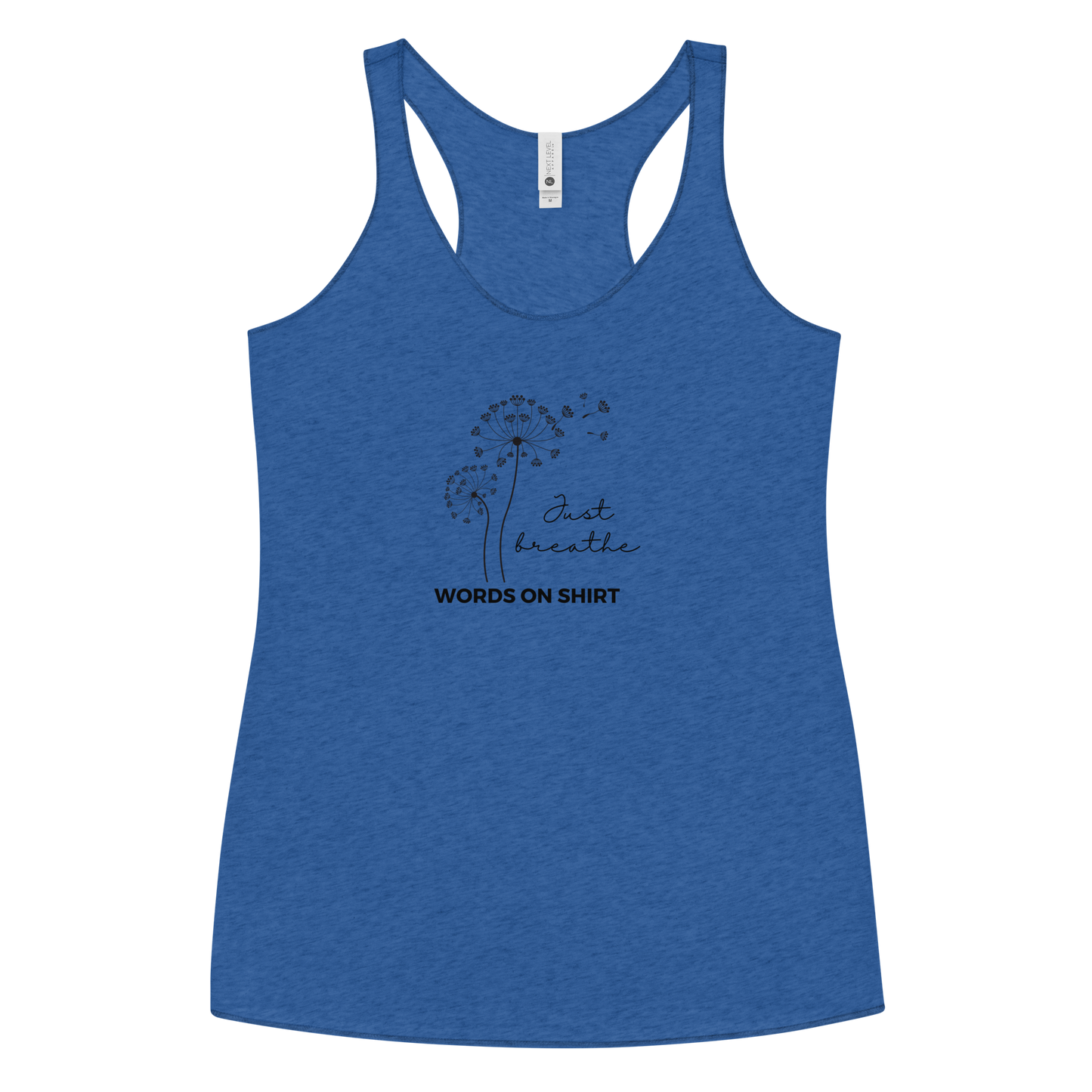 Women's Racerback Tank-Just Breathe
