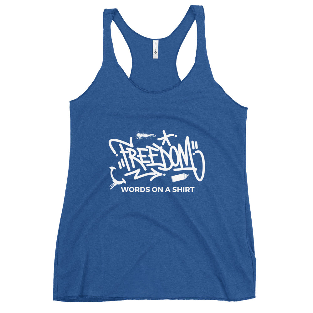 Women's Racerback Tank-Freedom