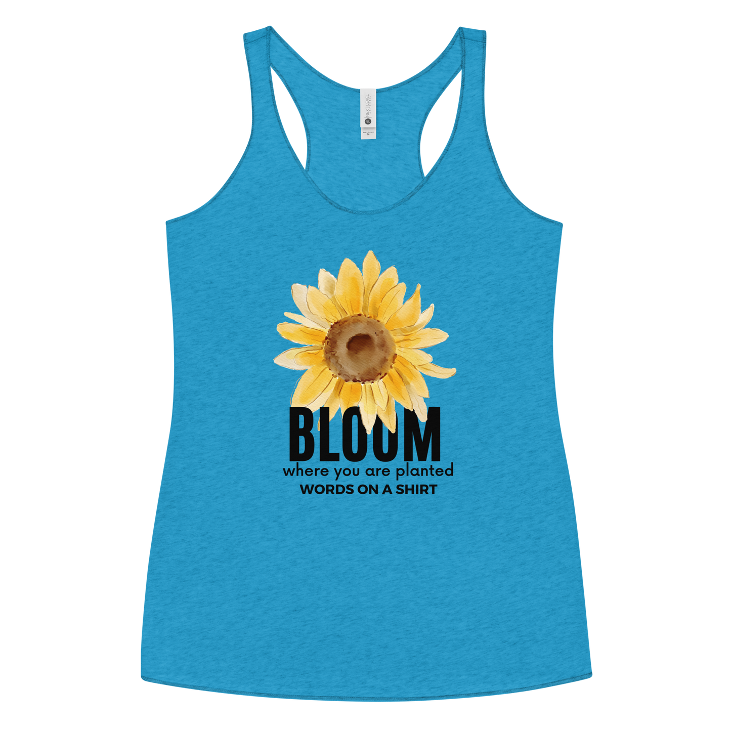 Shine brightly in this slim-fitting, super soft tank! Raw edge seams bring a touch of attitude, while the flattering cut encourages you to take a chance and Bloom Where You Are Planted!