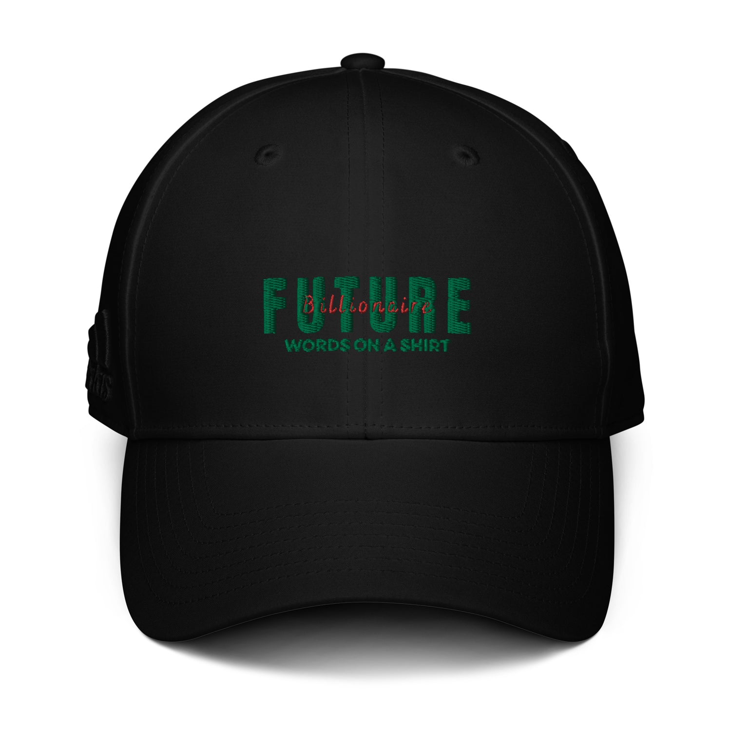 "Unleash your inner Future Billionaire with this playful adidas dad hat. The timeless style and adjustable snapback closure make it both comfortable and stylish. Perfect for those who don't take themselves too seriously!"