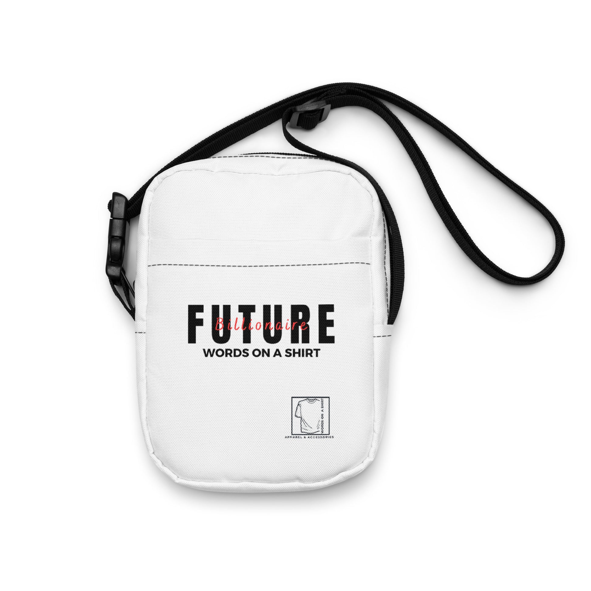 This bag is strong, trendy, and always good to go. Featuring adjustable straps and two ample pockets, it's the perfect companion for outdoor adventures, music festivals, and daily life. Show off your future billionaire status!