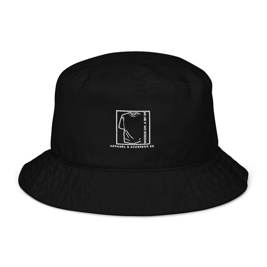 Choose fashion and sustainability with the organic bucket hat! Made from 100% cotton twill, this hat is sure to become a staple in your closet, offering breathability and a sleek appearance. Show off with our Words On A Shirt Logo Bucket Hat!