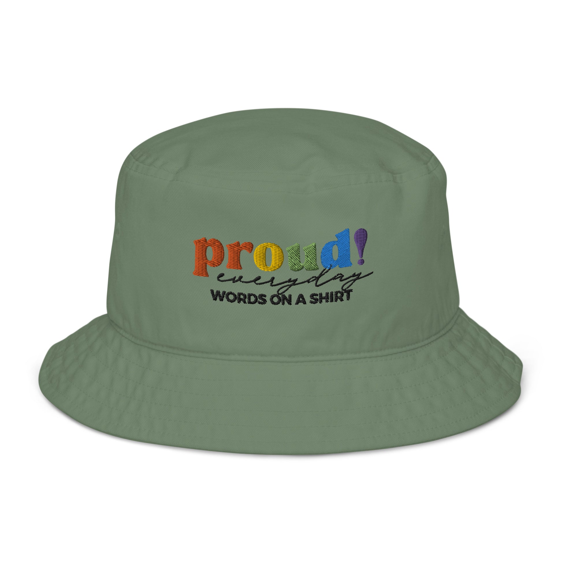 For a fashionable and environmentally-conscious option, choose the organic bucket hat! Made from 100% cotton twill, this hat is sure to be a go-to in your closet with its breathable fabric and sleek style. Proud Everyday