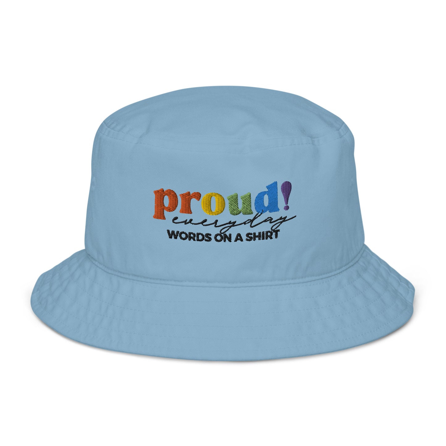 For a fashionable and environmentally-conscious option, choose the organic bucket hat! Made from 100% cotton twill, this hat is sure to be a go-to in your closet with its breathable fabric and sleek style. Proud Everyday