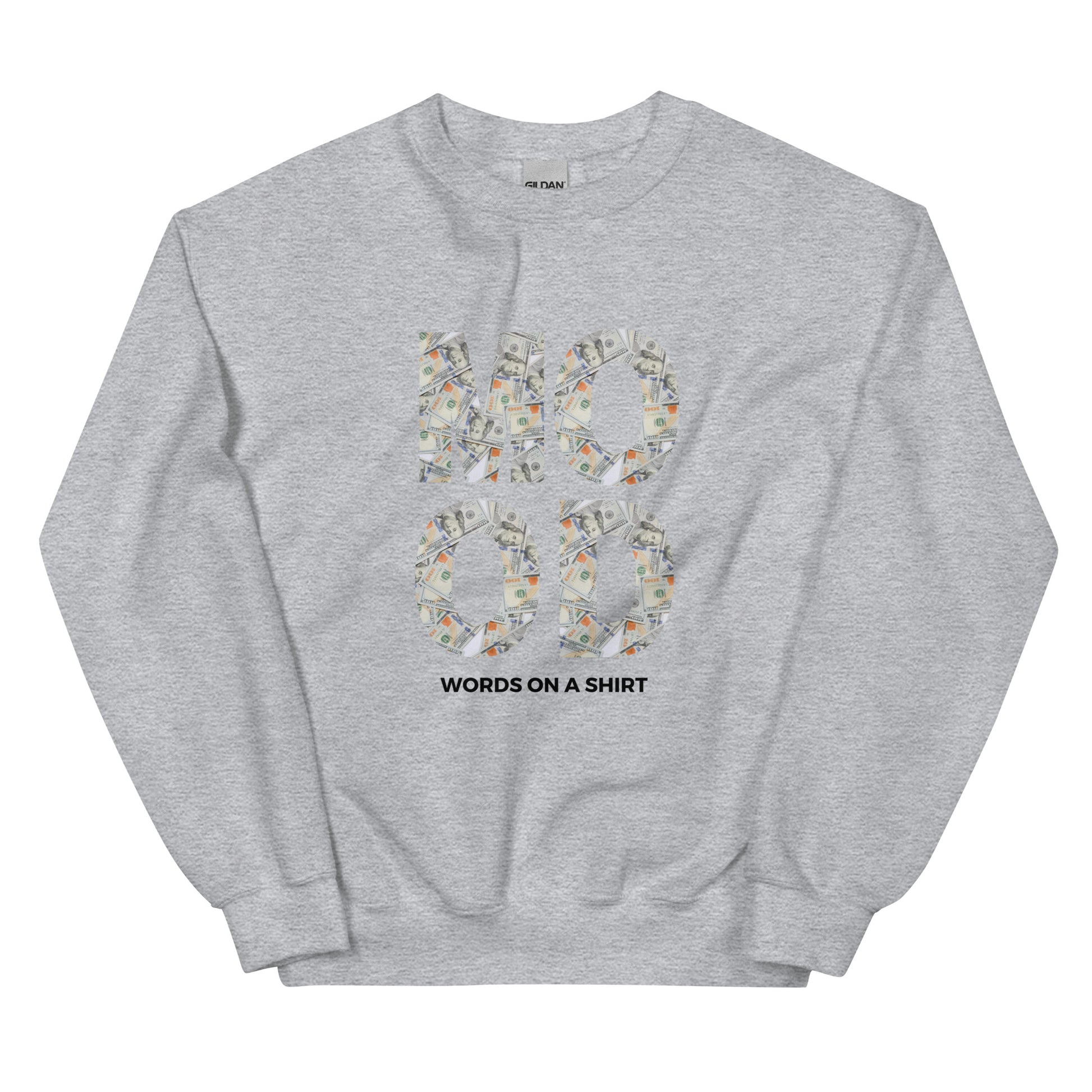 Get in the Money Mood with this cozy unisex sweatshirt! Perfect for staying warm and stylish in the colder months, it's made with pre-shrunk, air-jet spun yarn for a soft touch and reduced pilling. Fulfill all your money-making dreams in comfort and style.