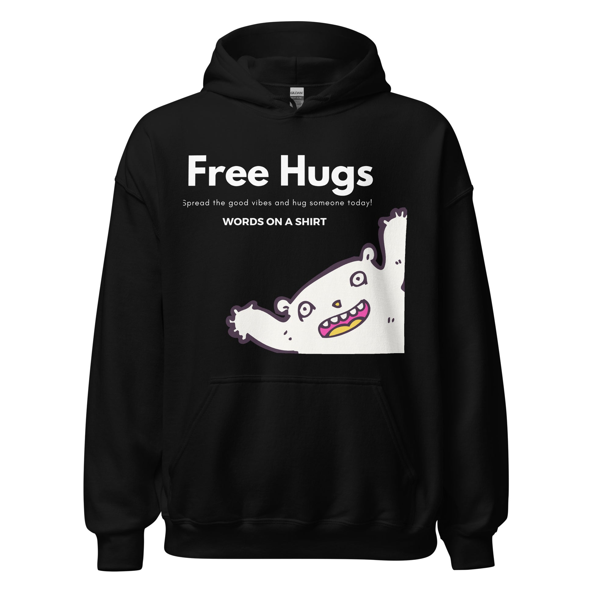 Take the plunge and embrace the chill with this soft, smooth, and stylish unisex hoodie. The perfect companion for your night-time adventures! And, don't forget, hugs are always free!