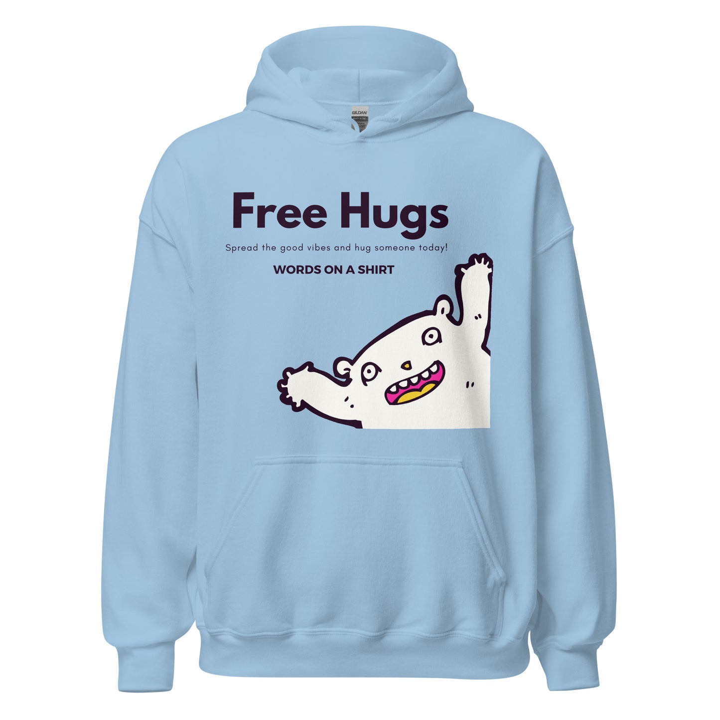 Take the plunge and embrace the chill with this soft, smooth, and stylish unisex hoodie. The perfect companion for your night-time adventures! And, don't forget, hugs are always free!