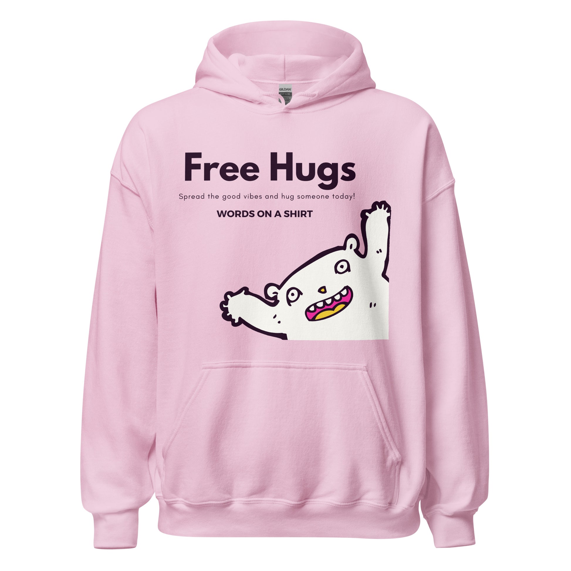 Take the plunge and embrace the chill with this soft, smooth, and stylish unisex hoodie. The perfect companion for your night-time adventures! And, don't forget, hugs are always free!