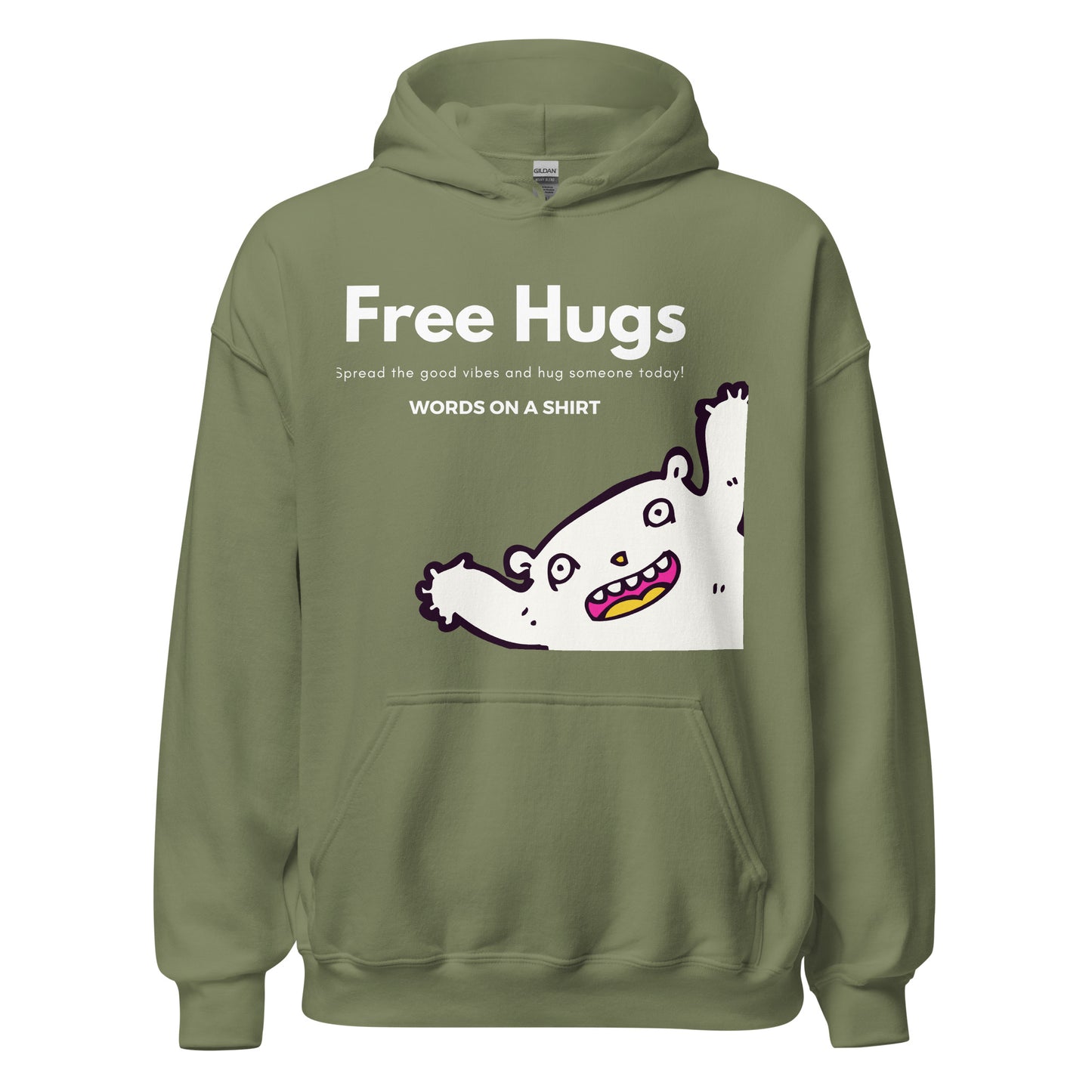 Take the plunge and embrace the chill with this soft, smooth, and stylish unisex hoodie. The perfect companion for your night-time adventures! And, don't forget, hugs are always free!