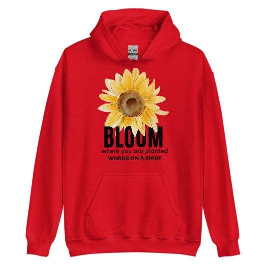 Snuggle into this cozy unisex hoodie - its soft fabric, smooth finish, and stylish finish make it the perfect choice for those cooler nights. Let Bloom Where You Are Planted remind you to embrace life right where you are!