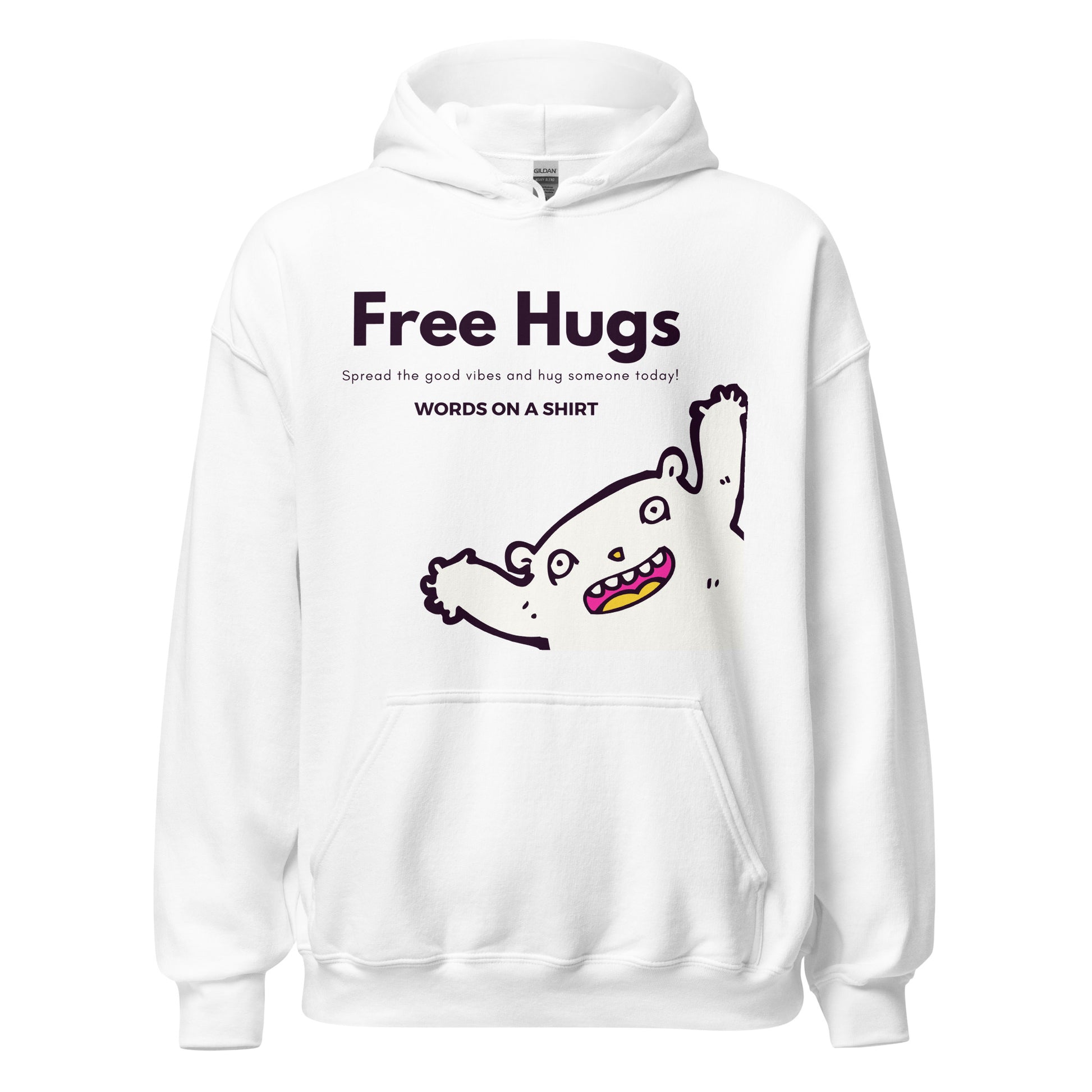 Take the plunge and embrace the chill with this soft, smooth, and stylish unisex hoodie. The perfect companion for your night-time adventures! And, don't forget, hugs are always free!