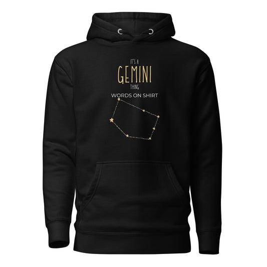 Did you know that this hoodie is the softest thing you'll ever own? And it's also got a super cool design! You won't want to miss out on this classic streetwear piece with a handy pouch pocket and cozy hood for those chilly nights. It's perfect for Geminis, and we promise it'll be your new favorite.