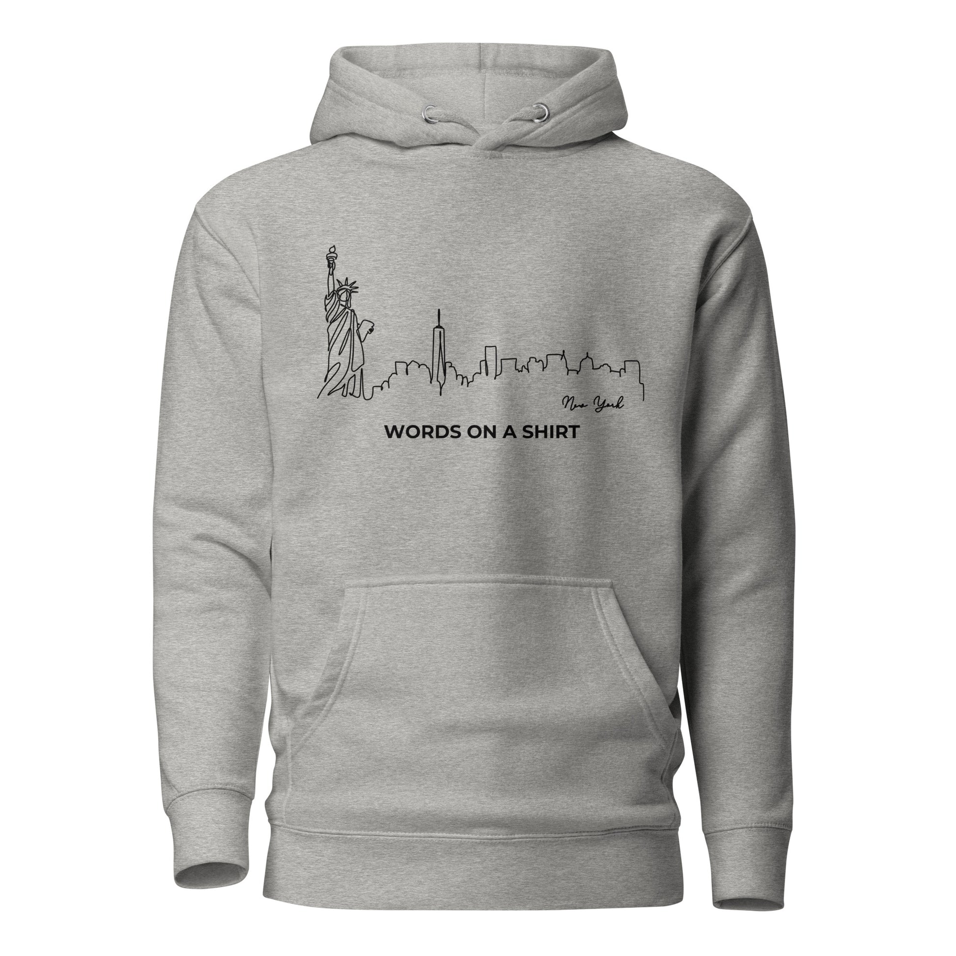 Ready to stun? Made with top-notch cotton, a cozy hood, and a front pocket, this hoodie elevates your style game. Not to mention, the design features the iconic New York Skyline.