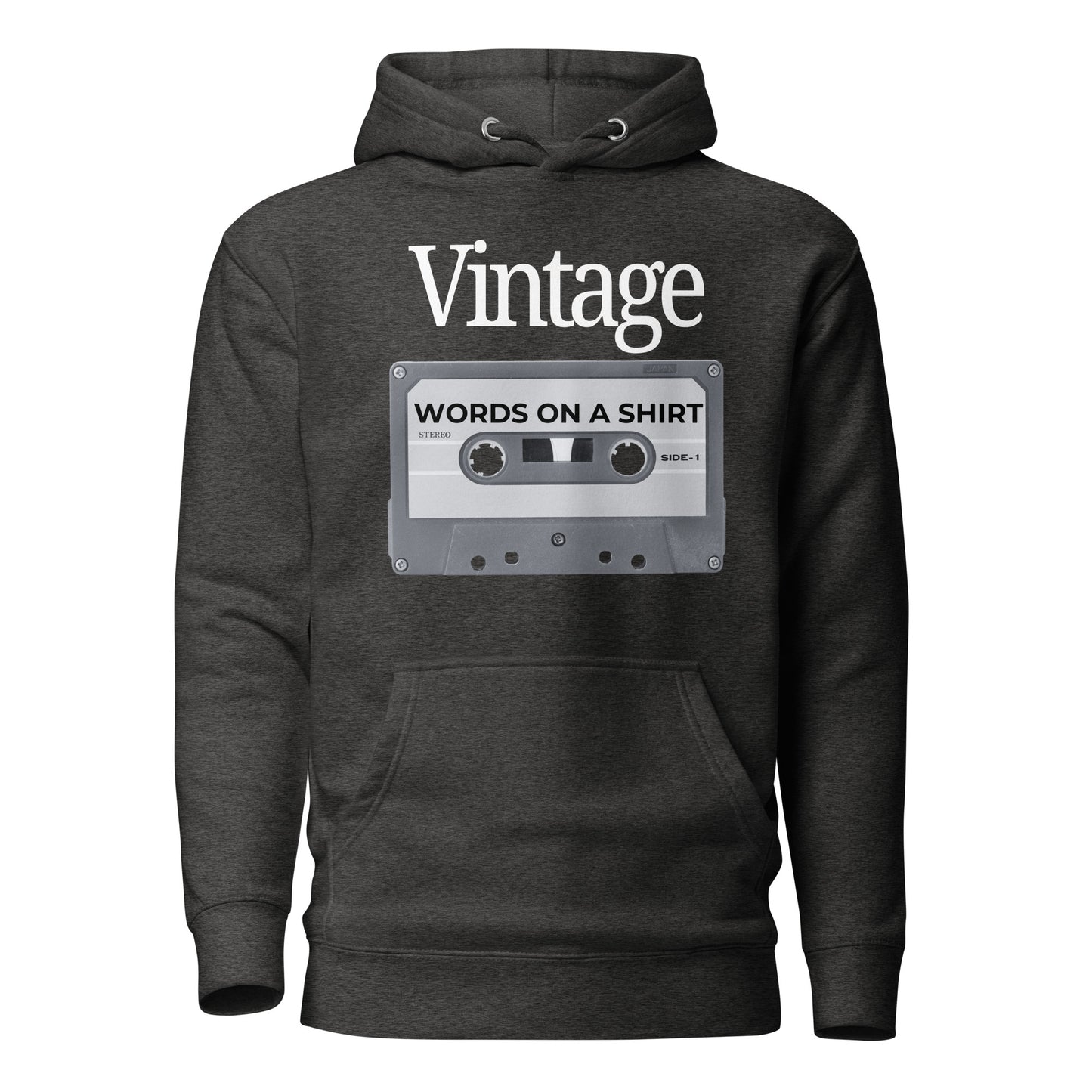 Are you ready to rock? Imagine soft, top-tier cotton, a snug hood, matching drawstrings, and a handy front pocket. Elevate your style with this awesome high-end hoodie. It's vintage cassette tape vibes all the way.