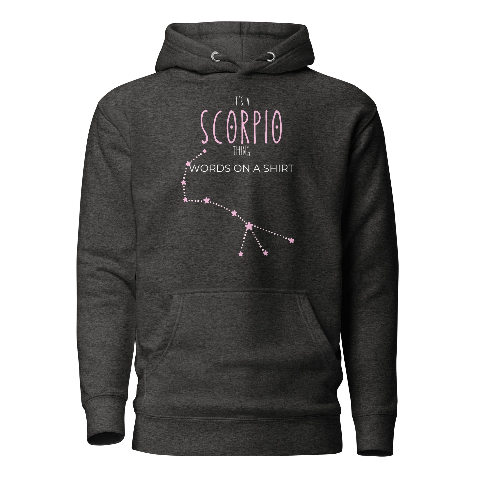 Are you ready to conquer? Imagine soft, high-quality cotton, a cozy hood with adjustable strings, and a convenient front pocket. Elevate your style with this unique, premium hoodie. Represent your zodiac with the Scorpio design.