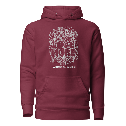 Embrace style and warmth with our Unisex Hoodie-Love More. Made of classic cotton, this hoodie will keep you cozy while spreading the message of love. Whether you believe in Mr. Robot or not, you'll definitely love our unique take on this wardrobe staple. Spread love, not hate, with "More Love."