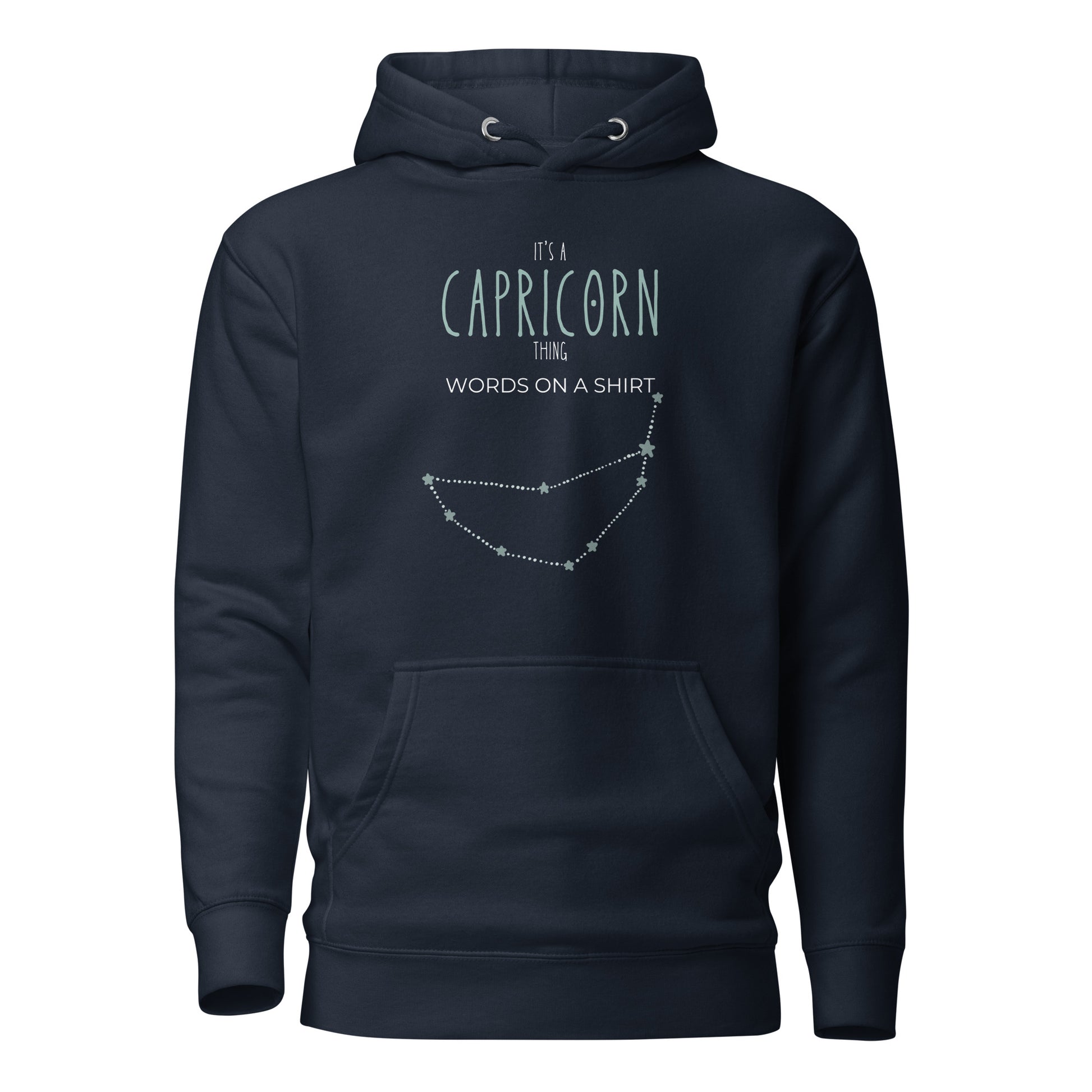 Did you know this hoodie is the softest one you'll ever wear? And it's not just the design that's cool - it also has a pouch pocket and a warm hood for those chilly nights. Get ready to become a Capricorn fashionista with this streetwear essential!