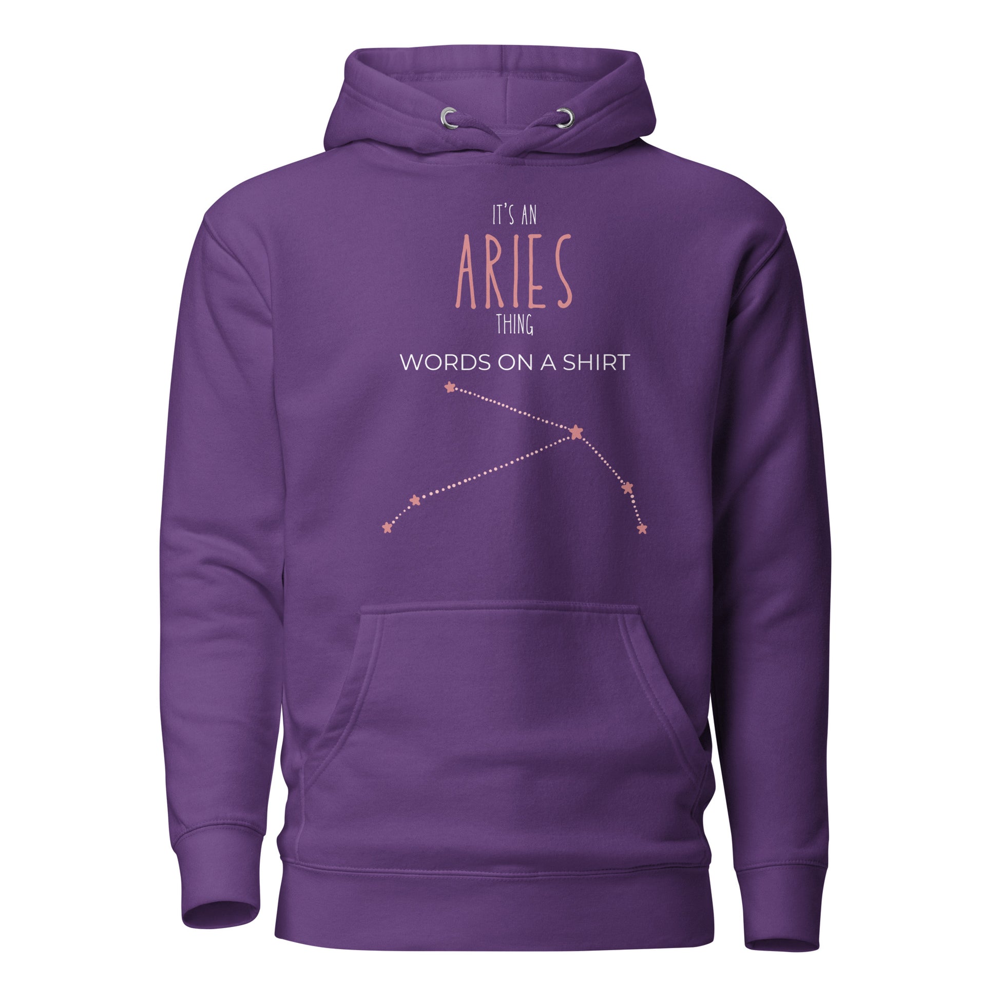 Looking to dominate? Get ready to rock this topnotch cotton hoodie, complete with a cozy hood, matching drawstrings, and convenient front pocket. Elevate your style game with this killer premium Aries hoodie.