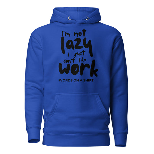 Get ready to conquer the day! This high-quality cotton hoodie features a snug hood, drawstrings, and a front pocket. Elevate your style game with this awesome premium hoodie - perfect for when you're not feeling the whole "work" thing.