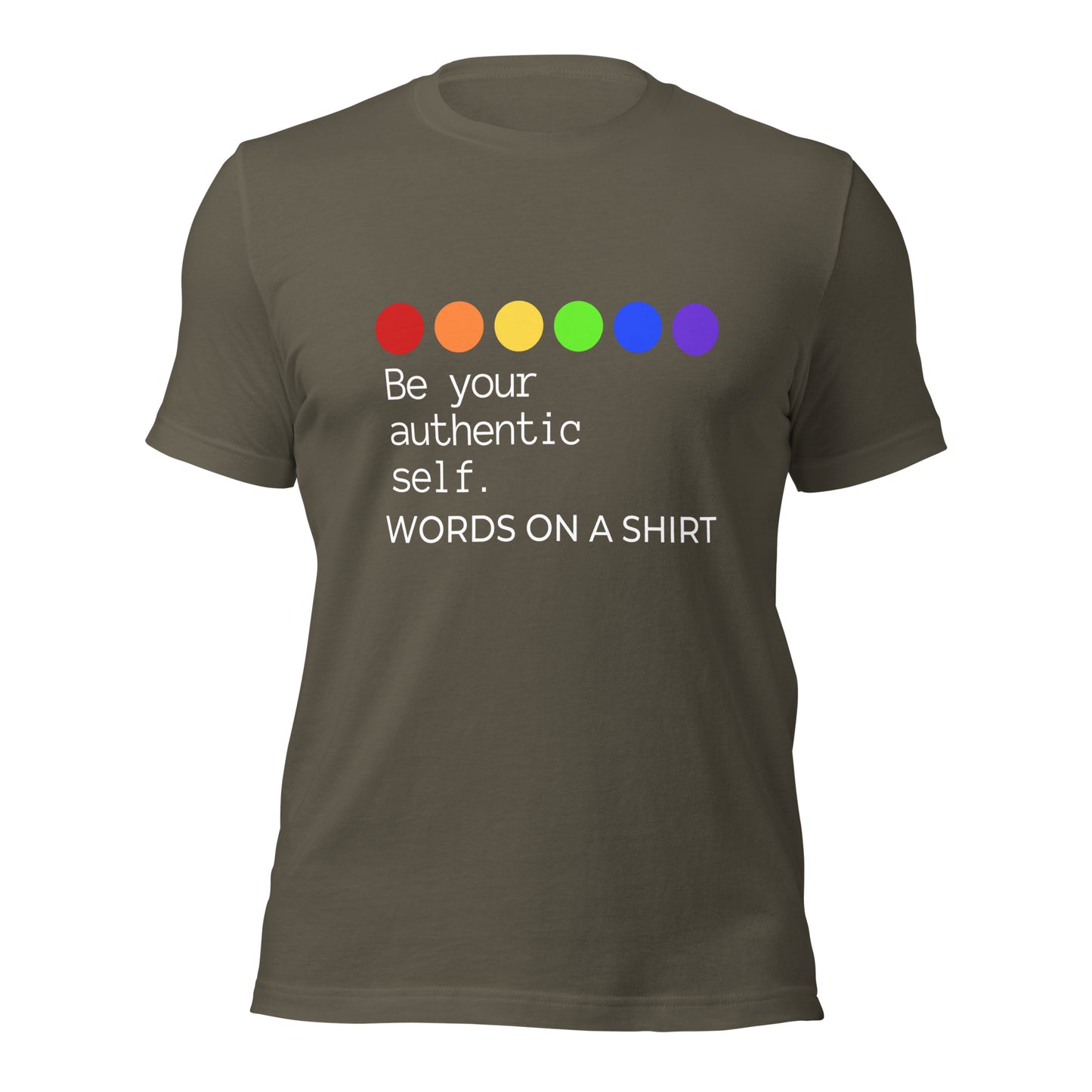 T-shirts may seem commonplace, but this one stands out! It's incredibly soft, breathable, and offers the perfect amount of stretch. Need we say more? Be Your Authentic Self!