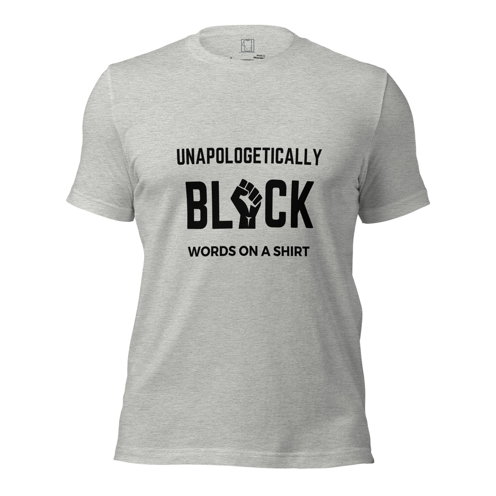 Prepare to be blown away by our unbeatable offer: a 100% cotton tee that will exceed your expectations. Say goodbye to shrinking and hello to impeccable side-seamed construction, all while rocking the best look ever. Get ready, because we are proud to be Unapologetically Black!